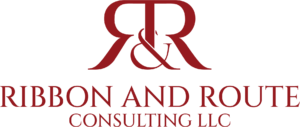 PNG ribbon and route consulting logo