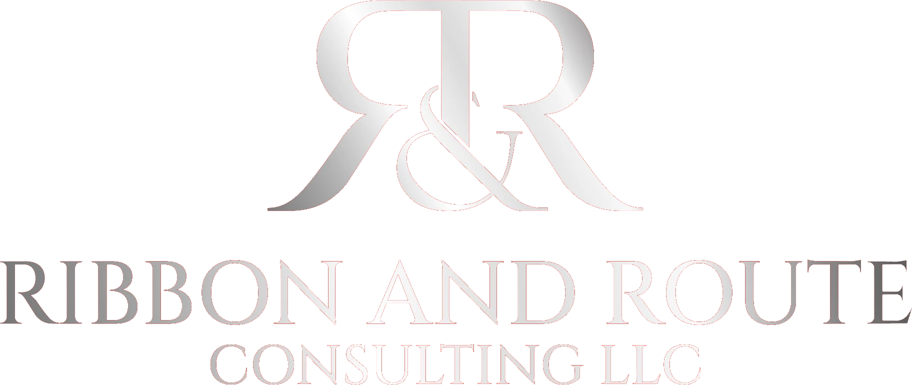 Ribbon and Route logo Silver